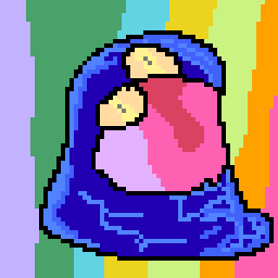 a goopy boi but pixelated
